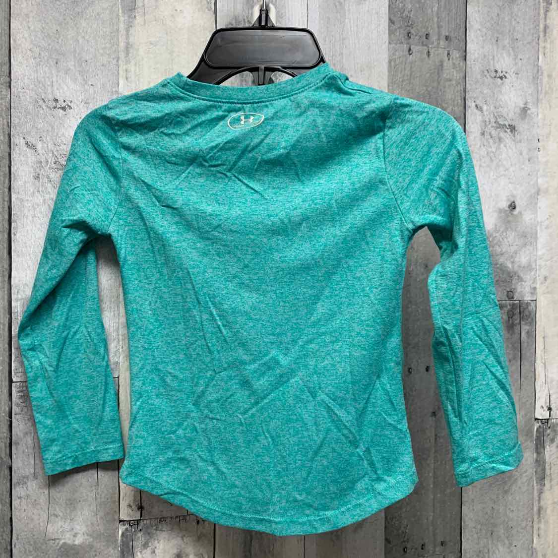 Size 4 Teal Graphic Sport Brand Long Sleeve Shirt
