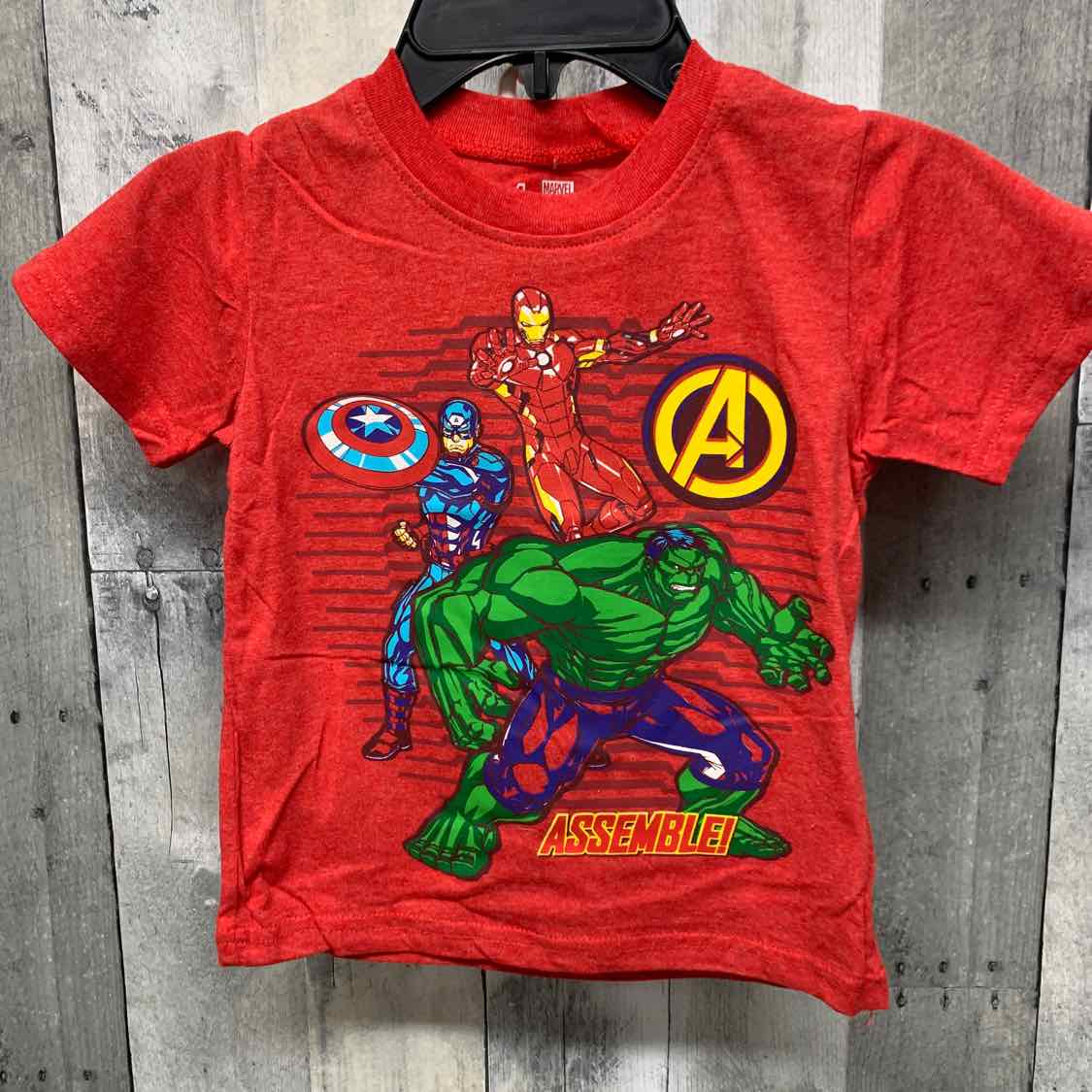 Size 4T Red Graphic Marvel T Shirt