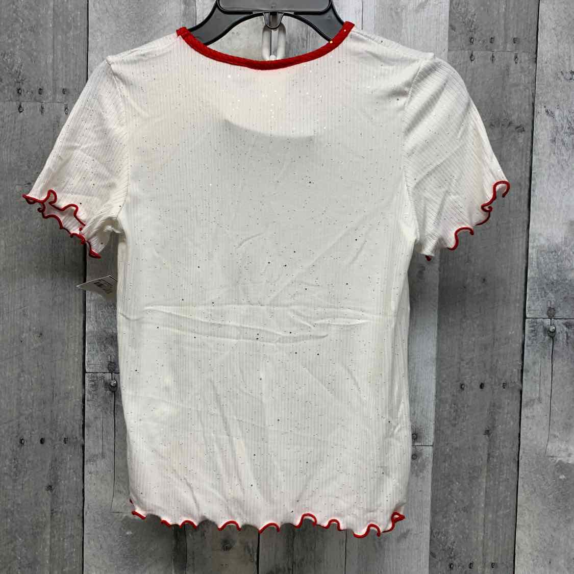 Size 12 White/Red B Brand T Shirt