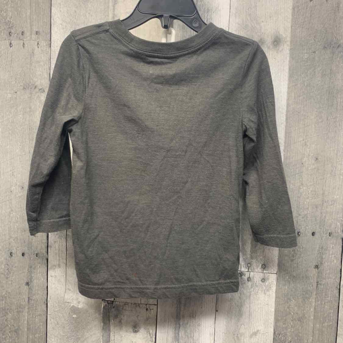 Size 3T Gray Graphic Cat & Jack Long Sleeve Shirt