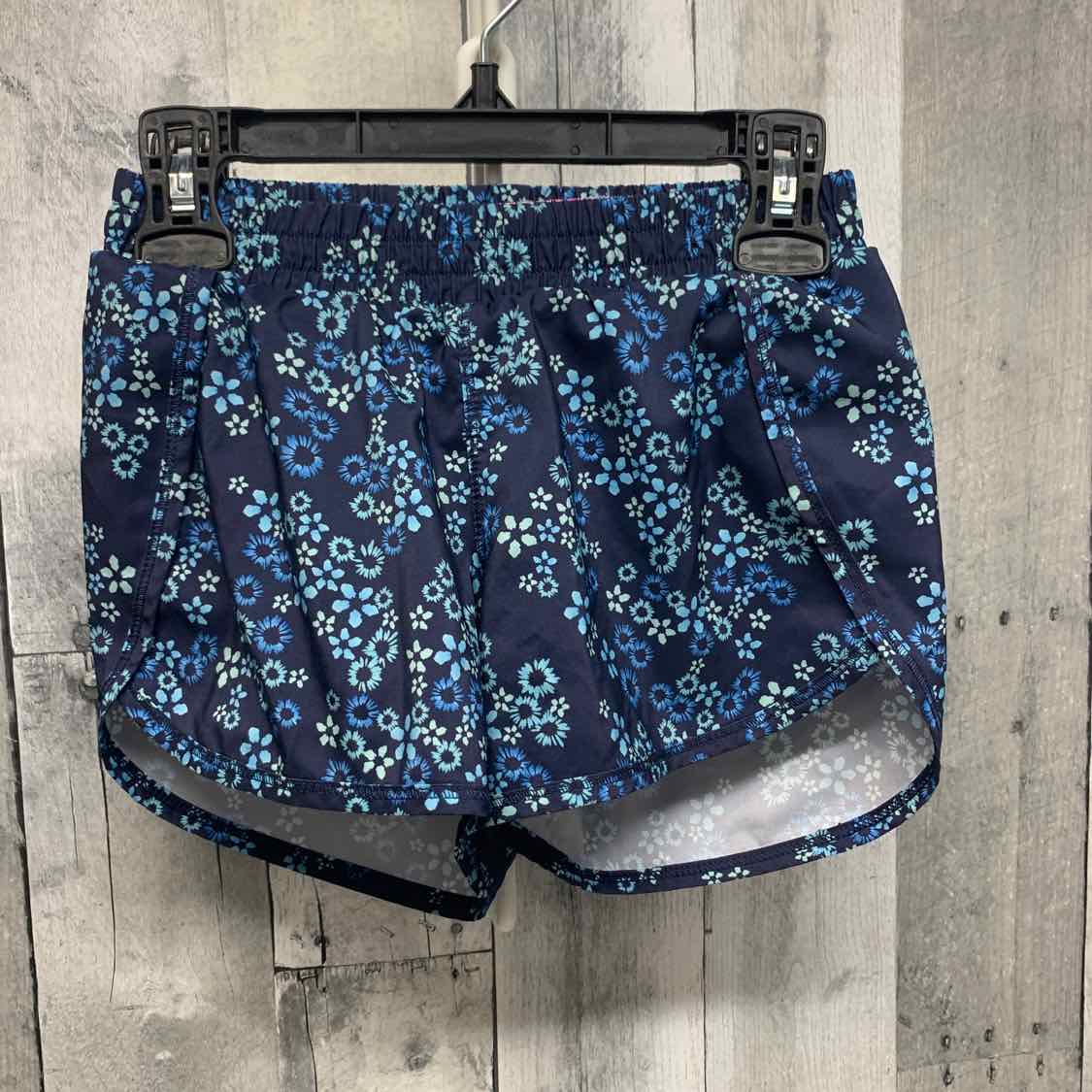 Size 6/7 Blue Floral Print All in Motion Shorts - Athletic