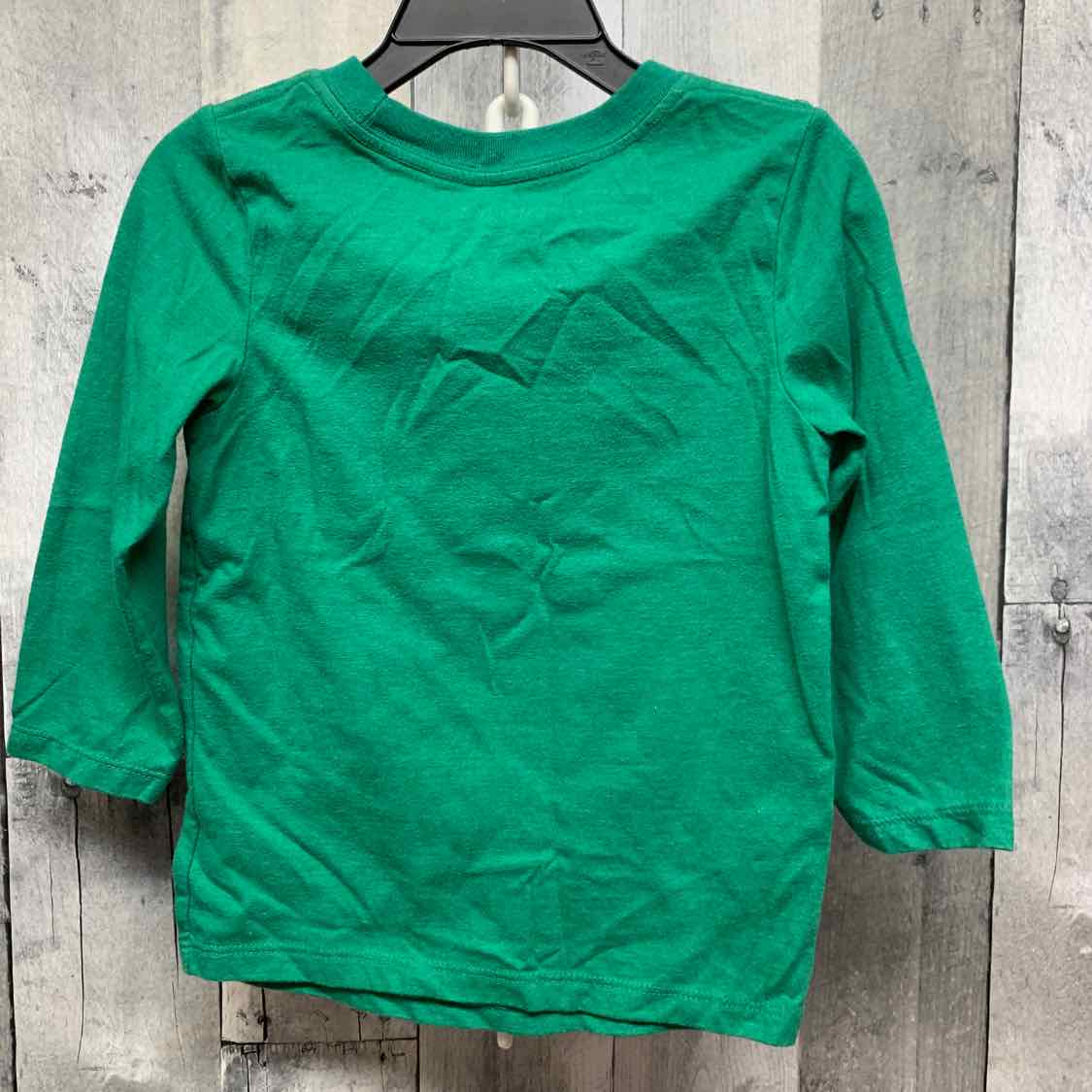 Size 2T Green Graphic Cat & Jack Long Sleeve Shirt