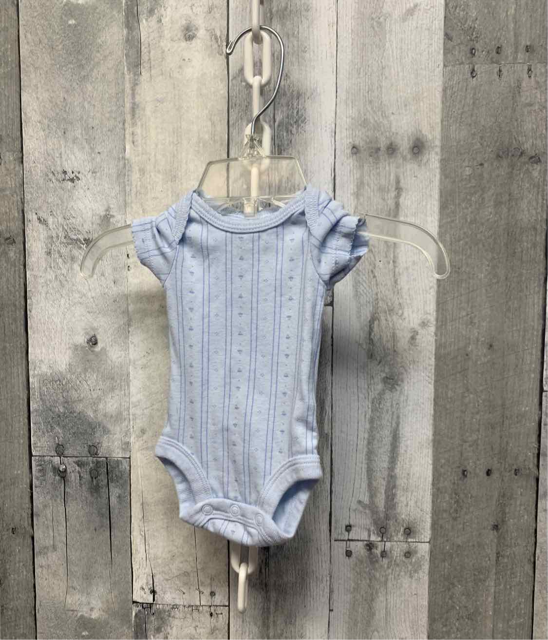Size Preemie Blue Print Carter's Bodysuit