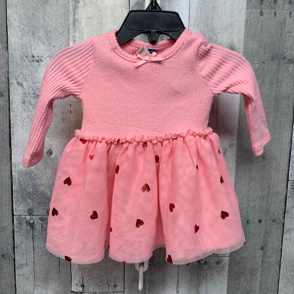 Size 0-3 Months Pink Old Navy LS Dress