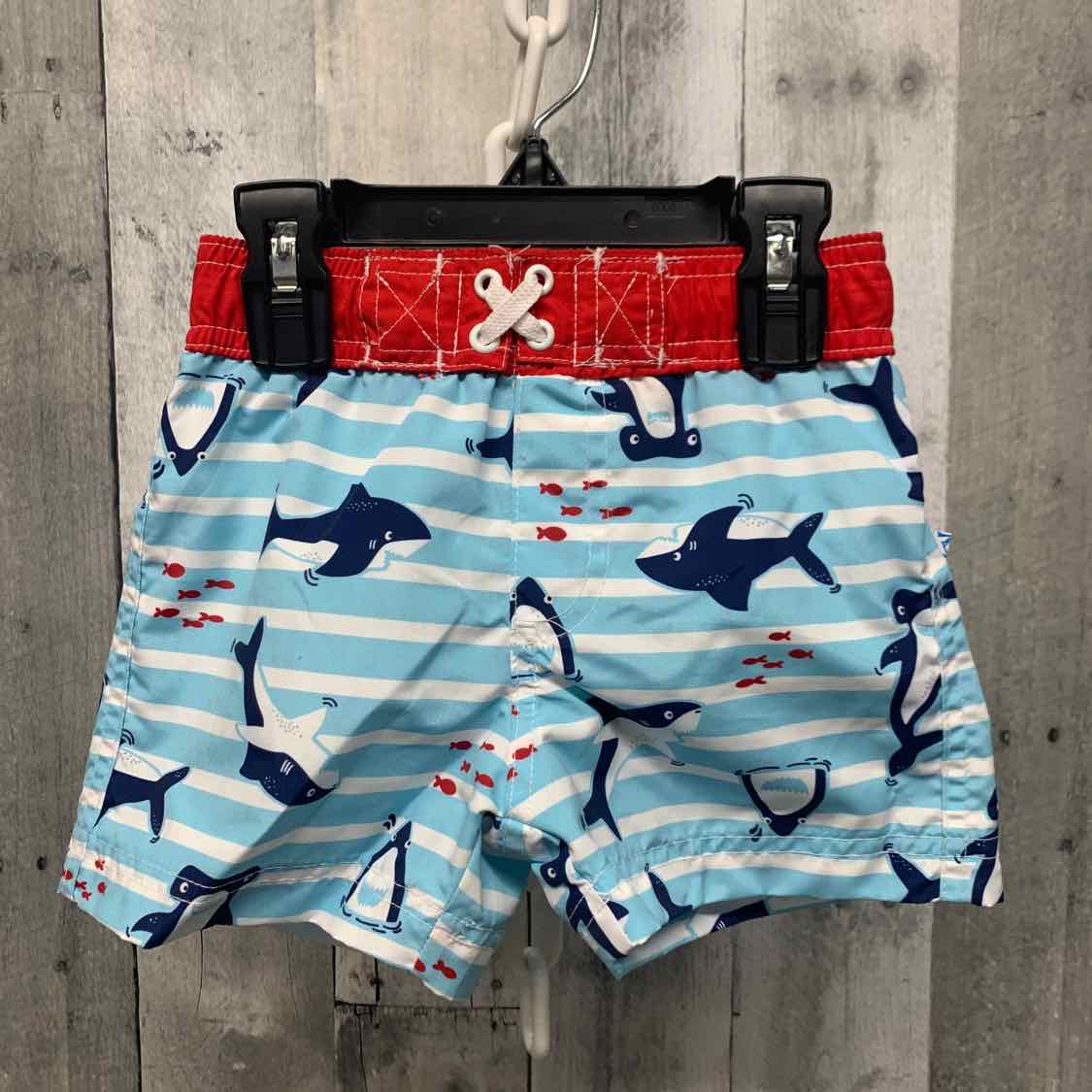 Size 18 Months Blue/White B Brand Swim Trunks - OodlesCB