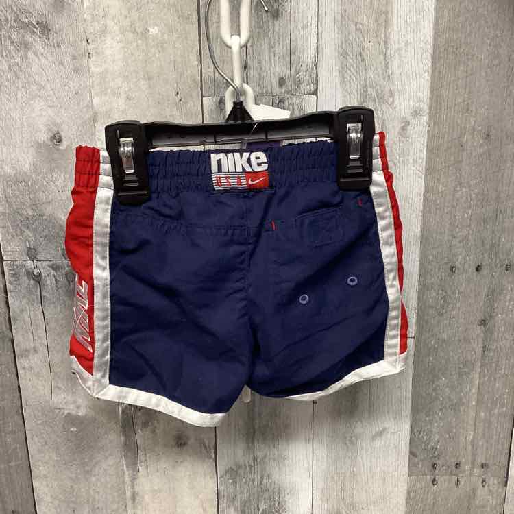 Size 6 Months Navy/Red Sport Brand Swim Trunks