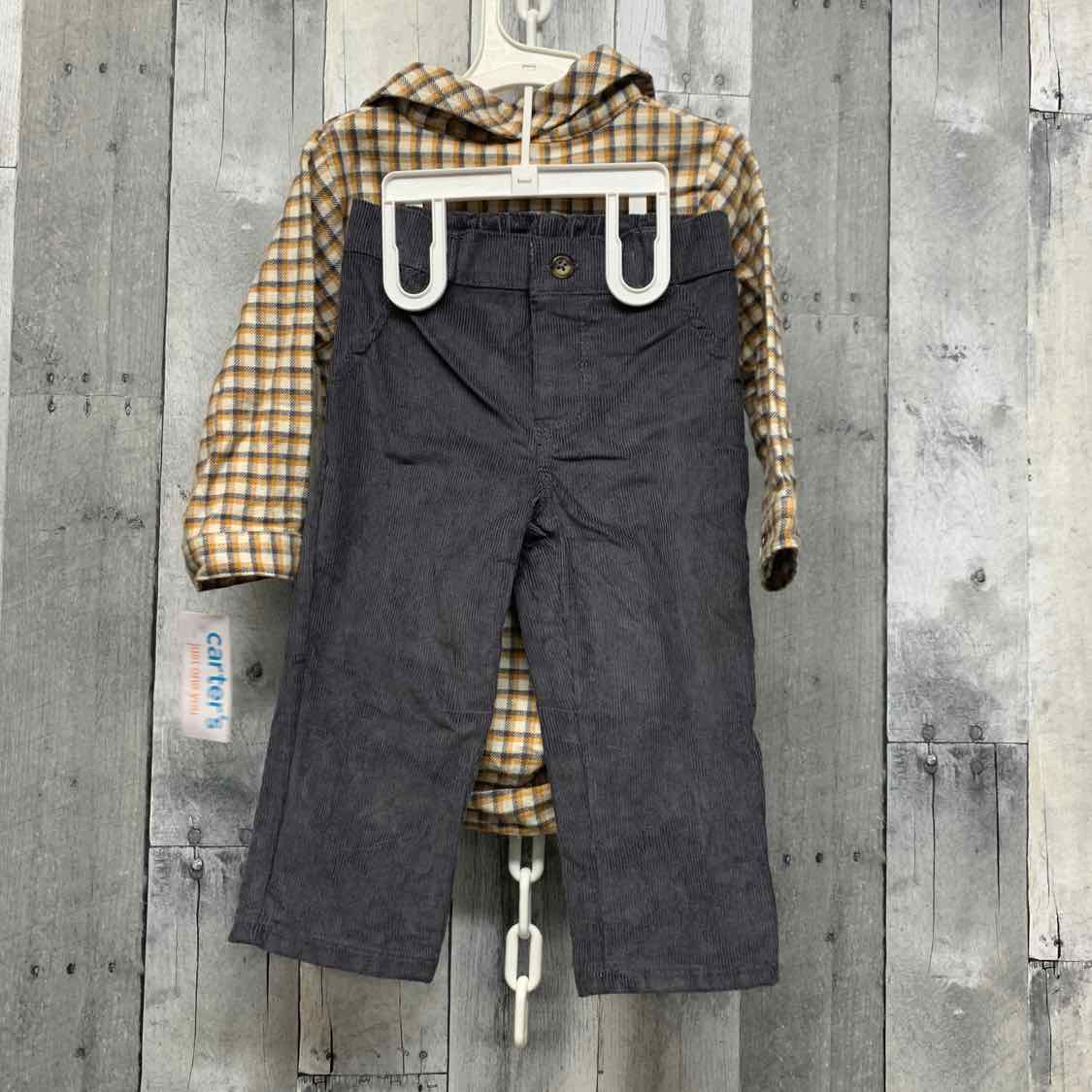 Size 18 Months Yellow/Gray Just One You Shirt/Pants