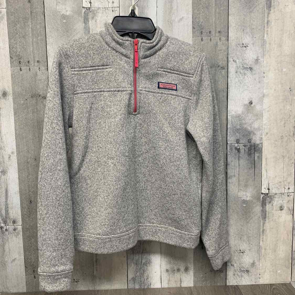 Size 14 Gray/Pink Vineyard Vines Pull Over