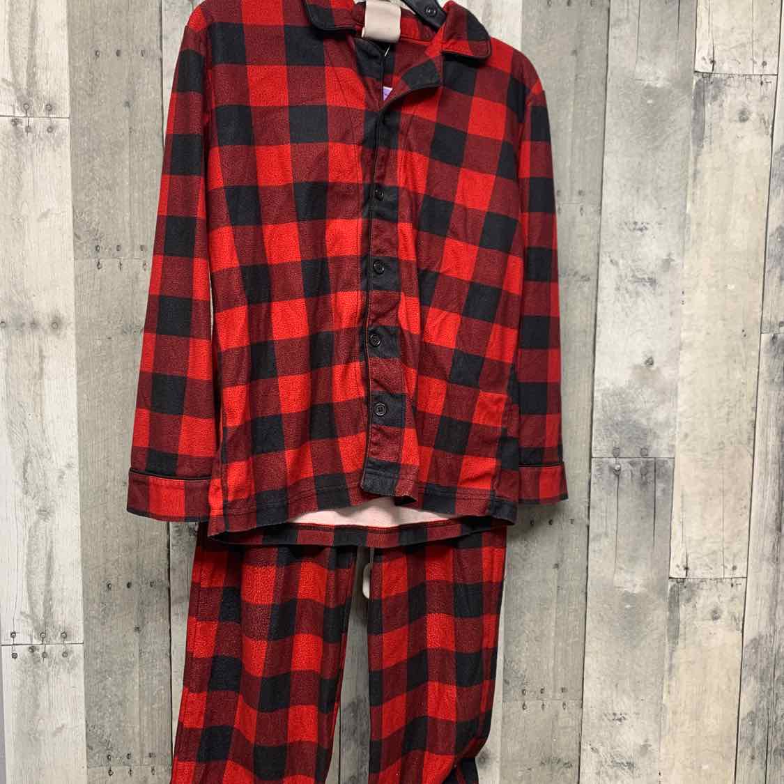 Size 10 Red Plaid Mid Brand 2pc PJs