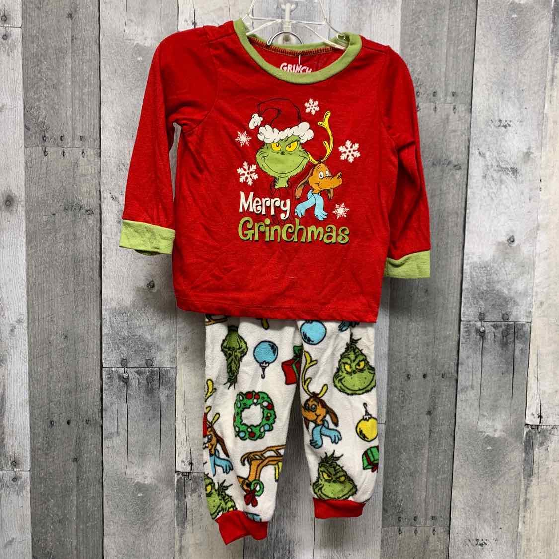 Size 2T Red/White Dr Seuss 2pc PJs