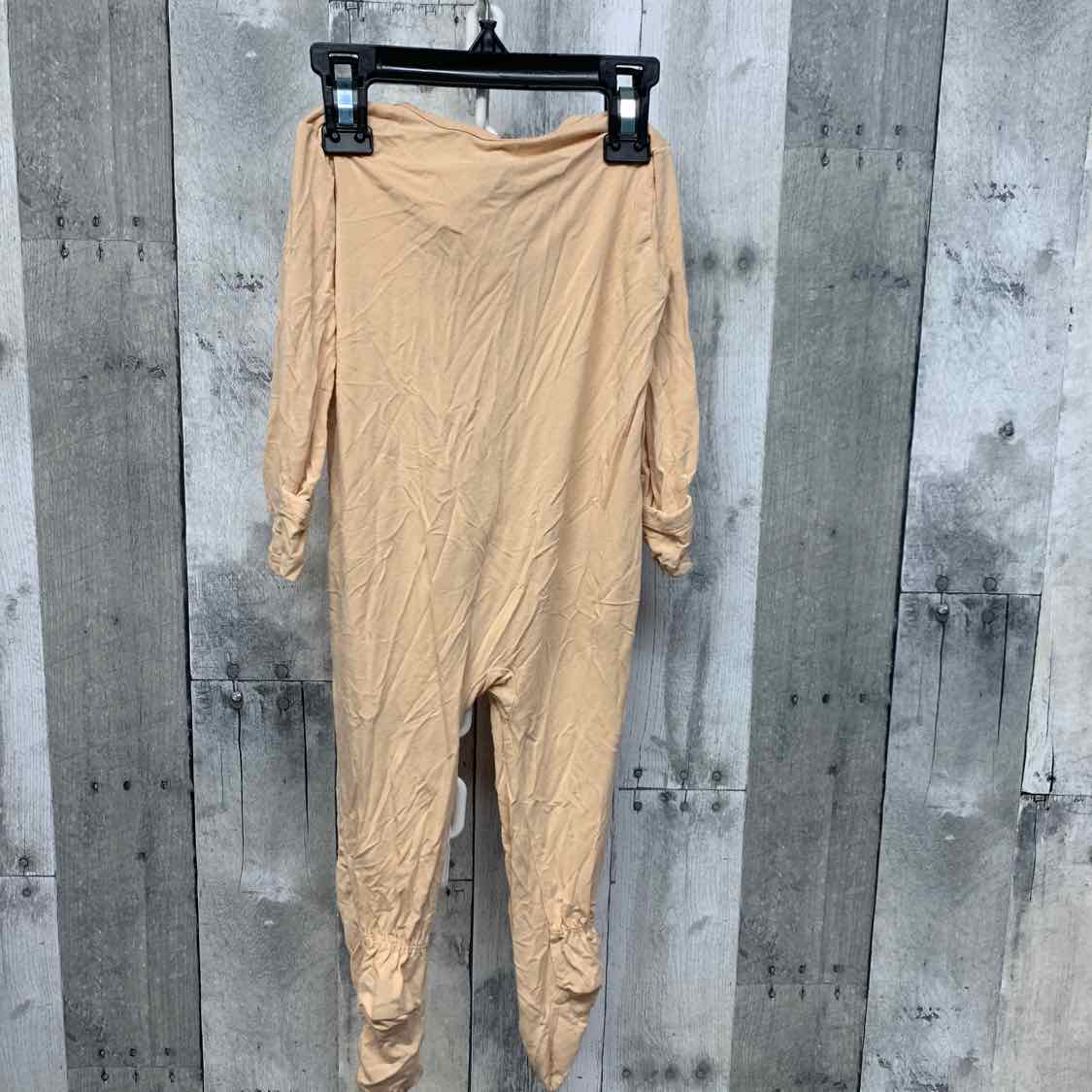 Size 6-12 Months Tan Bamboo Footy PJs