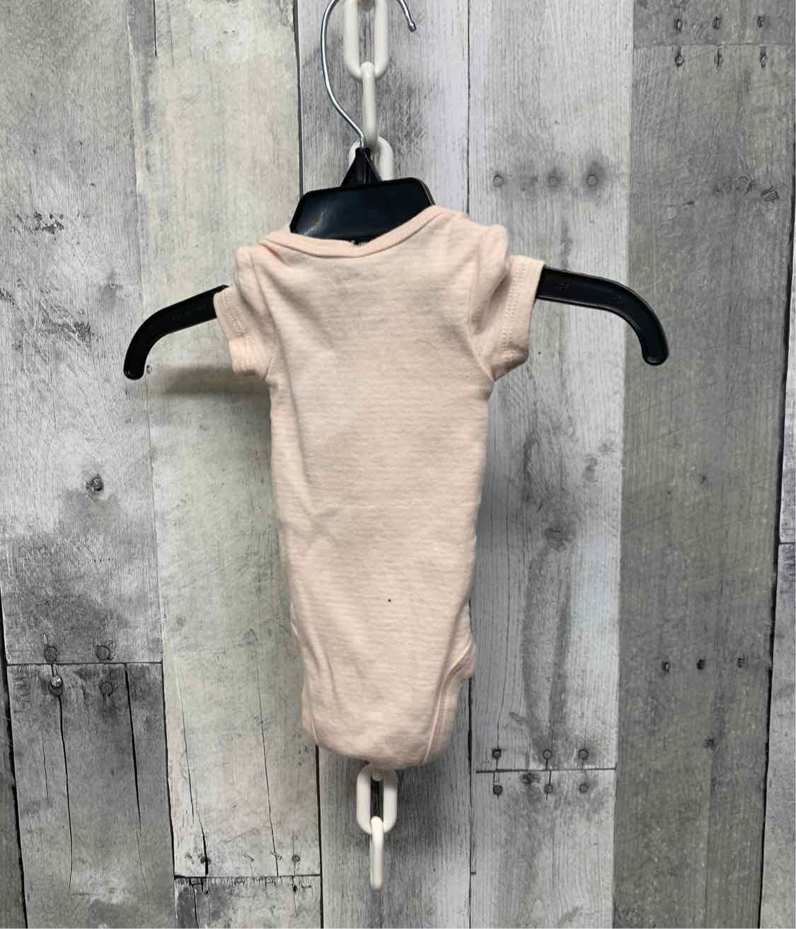 Size Preemie Pink/White Carter's Bodysuit
