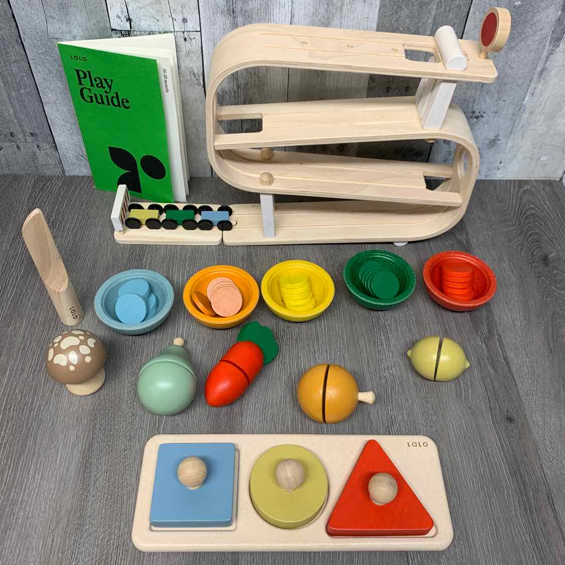 Generic Tan Wooden Learning Toy
