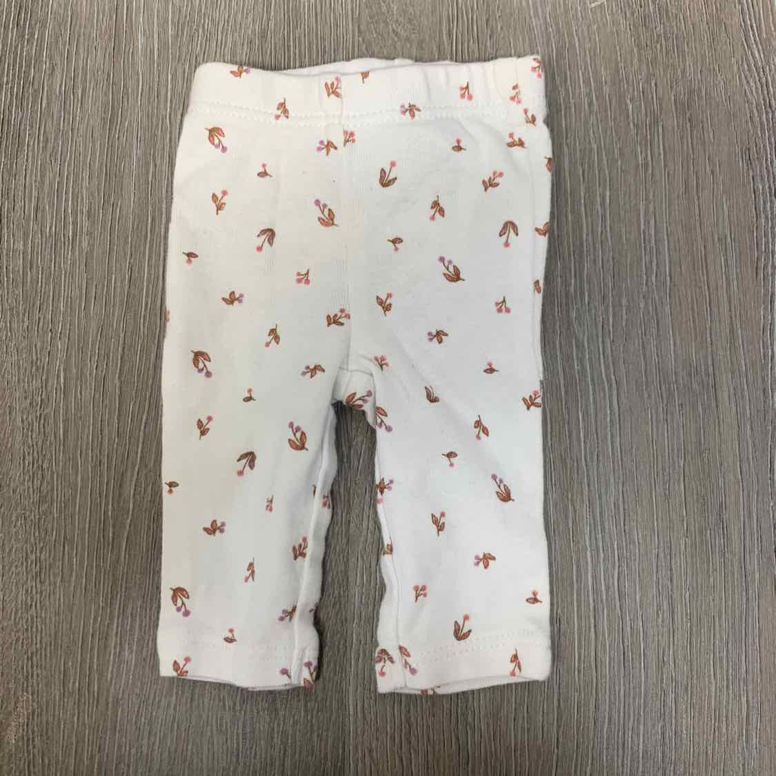 Size Preemie White Print Just One You Leggings