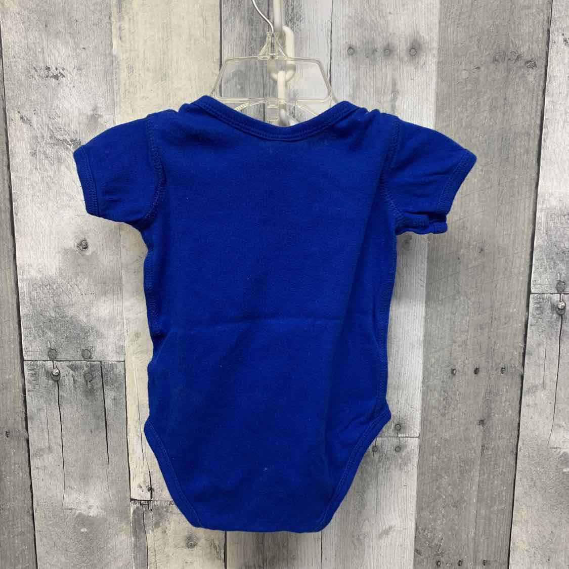 Size 12 Months Blue Print Team Apparel Bodysuit