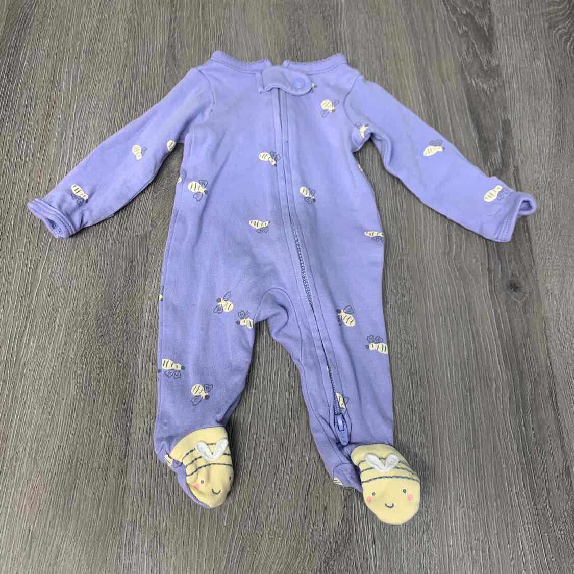 Size Preemie Purple Child of Mine Footy PJs - OodlesCB