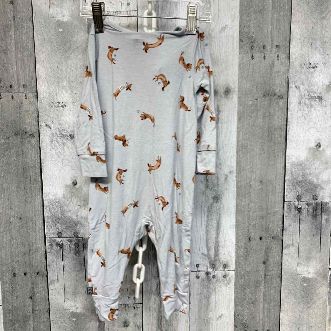 Size 6-9 Months Blue Print Modern Moments by Gerber Footy PJs