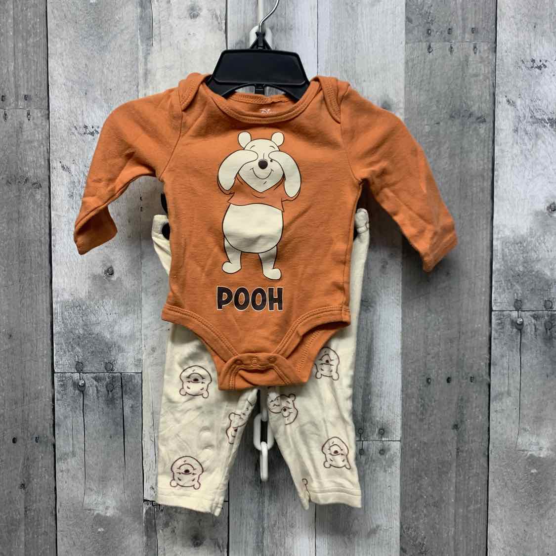 Size 0-3 Months Orange/Tan Disney Shirt/Pants
