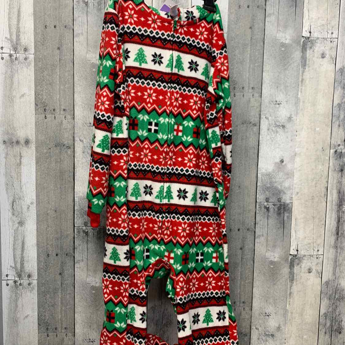 Size Large Red/Green Children's Place Footy PJs