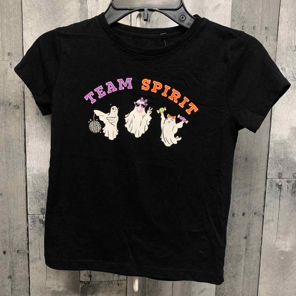Size 6/6X Black Graphic Halloween T Shirt
