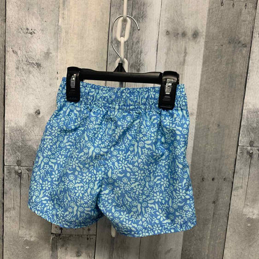 Size 3T Blue Print Cat & Jack Swim Trunks