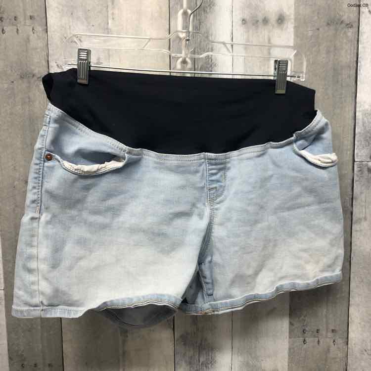 Size 12 Denim Isabel Maternity Shorts
