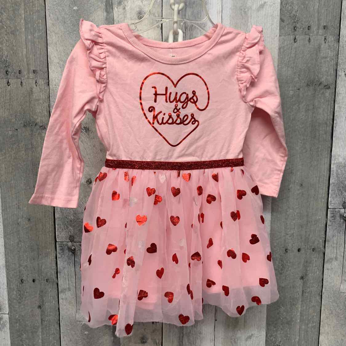 Size 18 Months Pink/Red Holiday Brands LS Dress