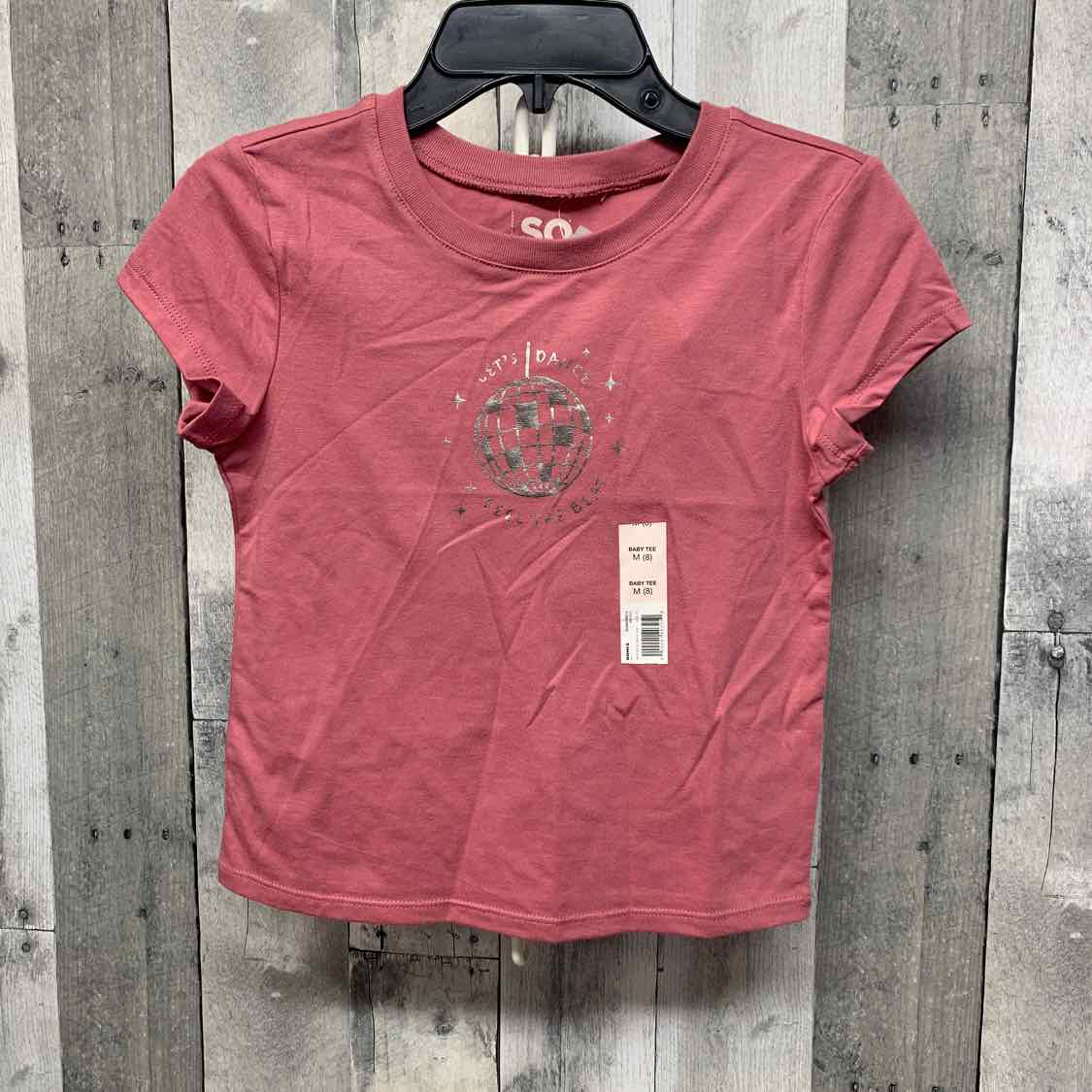 Size Medium Pink Graphic SO T Shirt