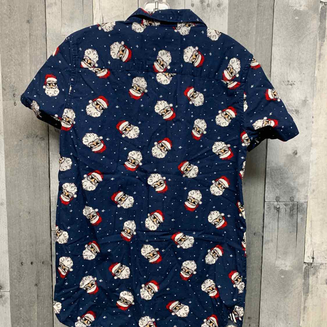 Size 13/14 Navy Print B Brand Button Up