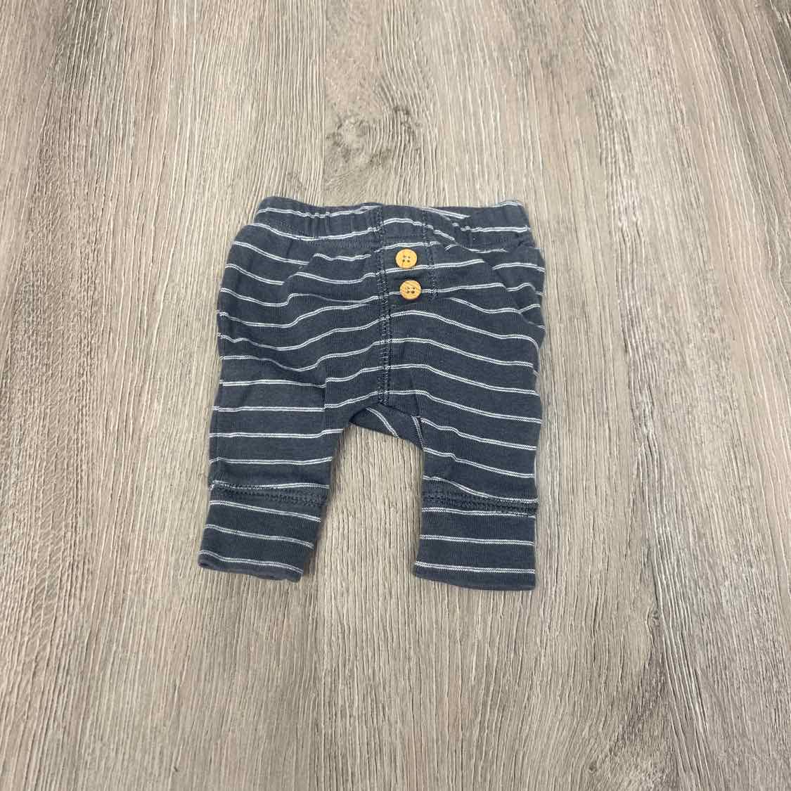 Size Preemie Gray Striped Carter's Pants - OodlesCB