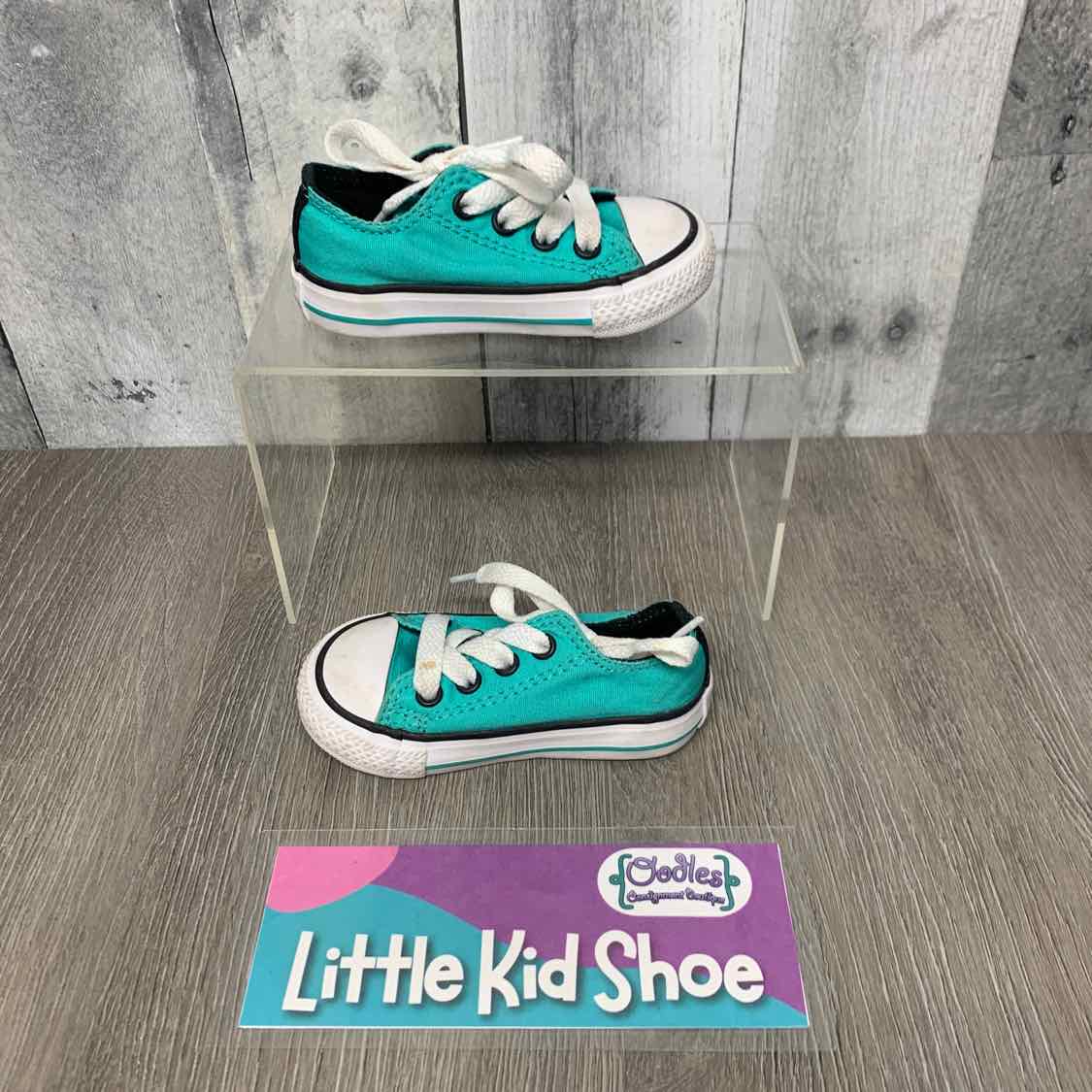 Size 4 Teal/Black Converse Sneakers
