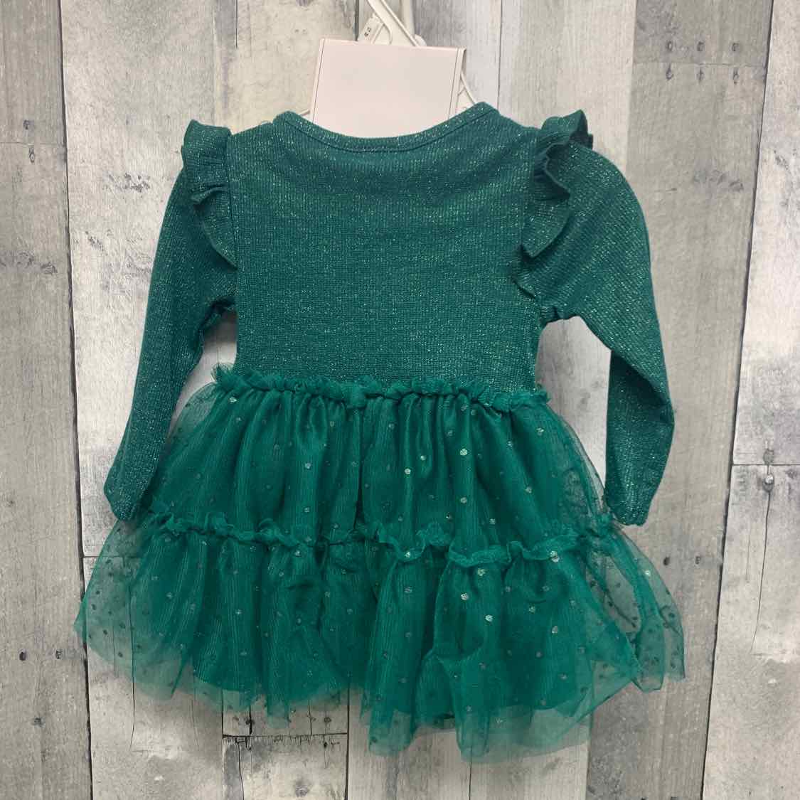 Size 12 Months Green Holiday Brands 2pc Dress