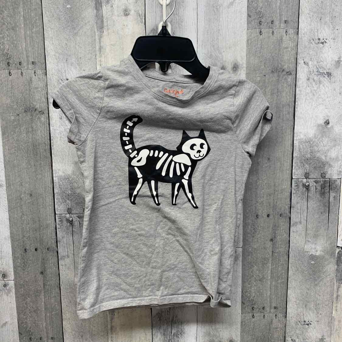 Size 6/6X Gray Graphic Cat & Jack T Shirt