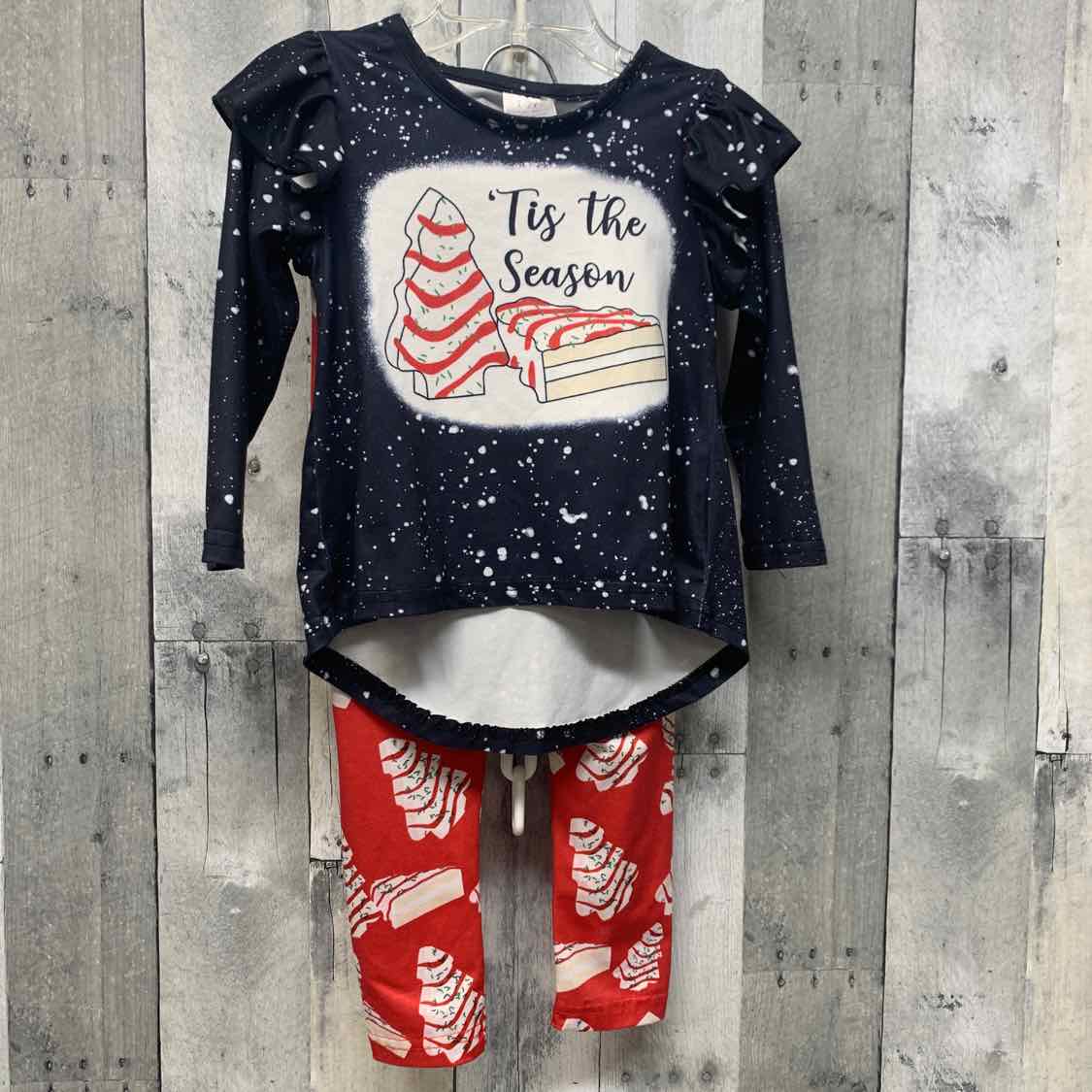 Size 1/2 Black/Red B Brand Shirt/Leggings