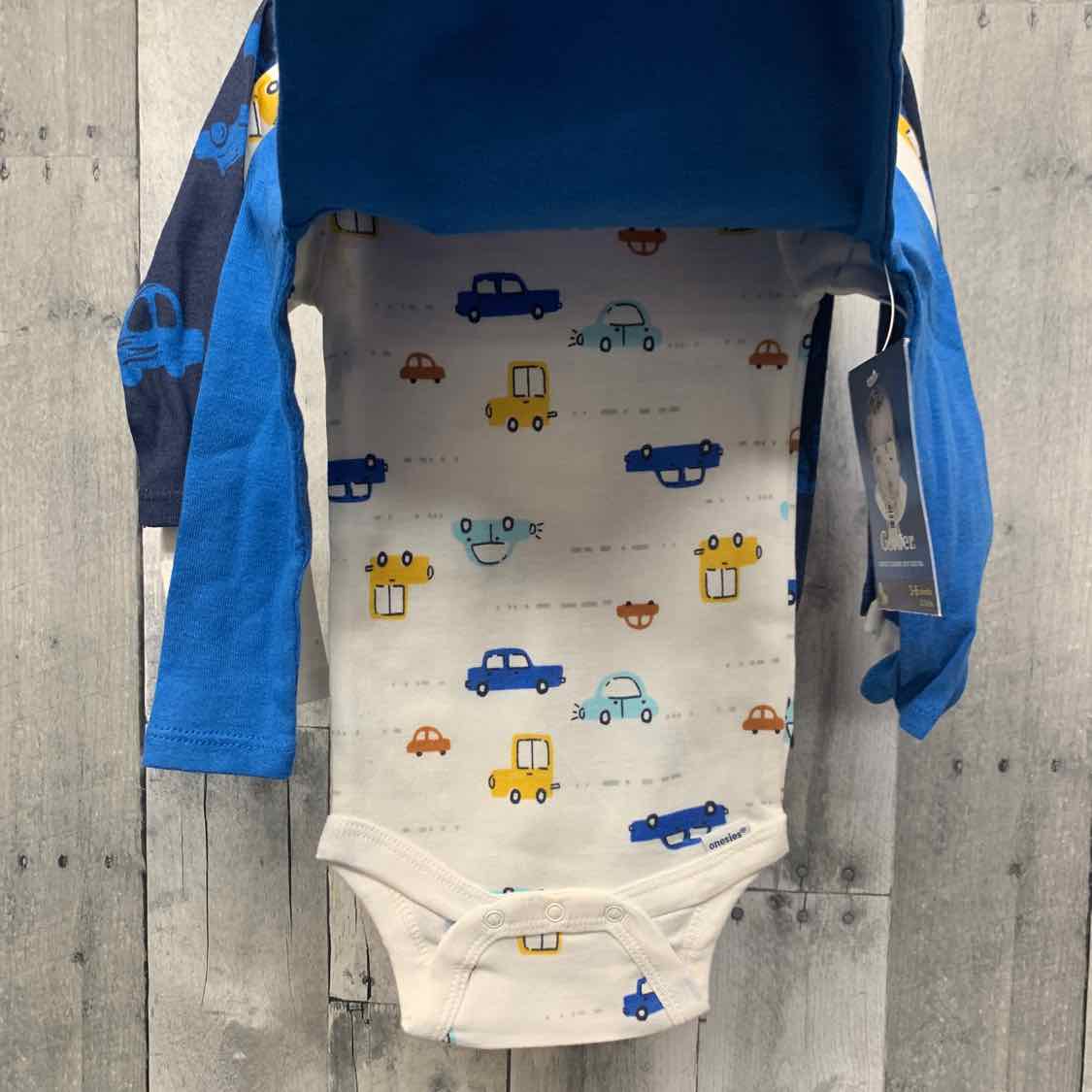 Size 3-6 Months Navy/Blue Gerber Bodysuit