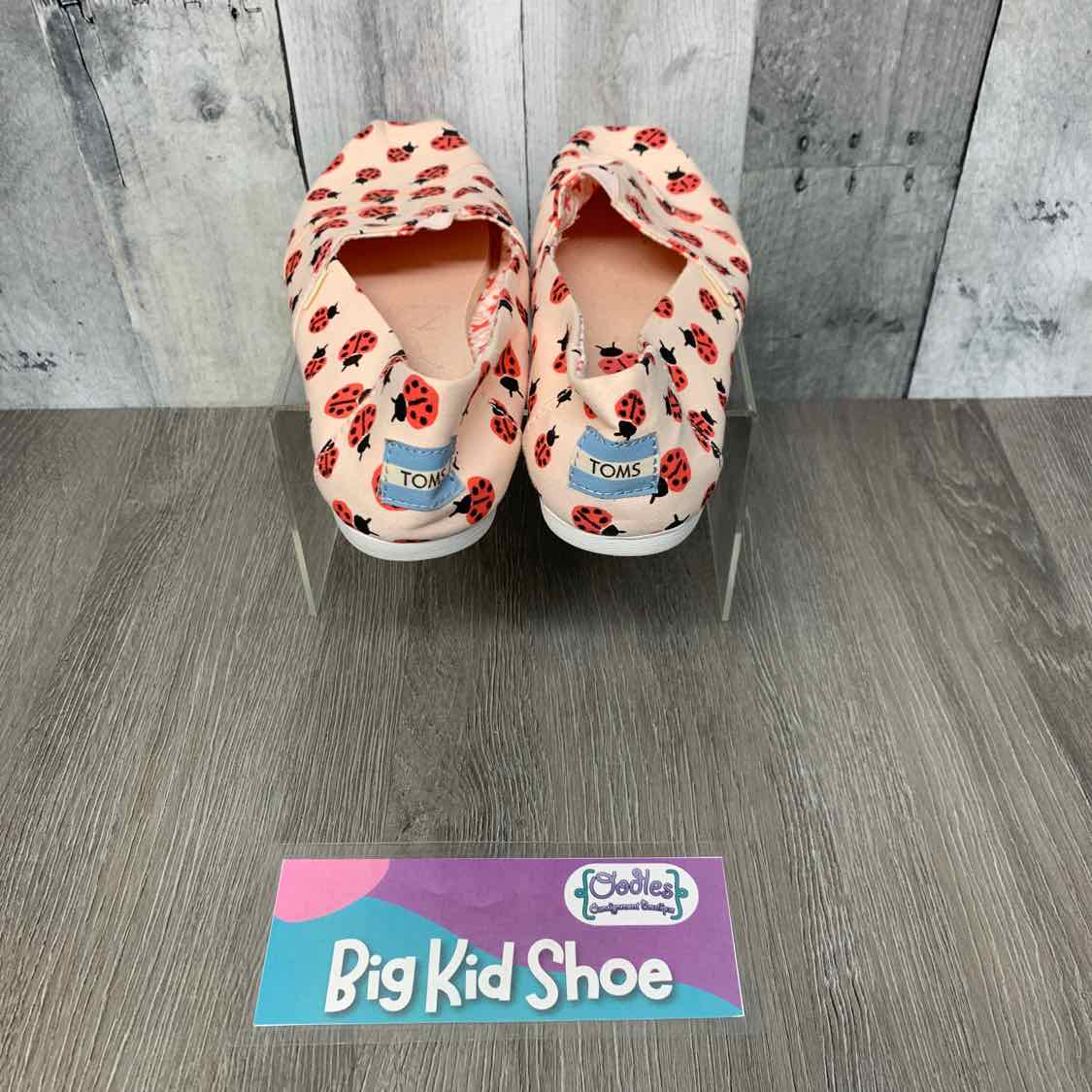 Size 6.5 Pink/Red Toms Sneakers