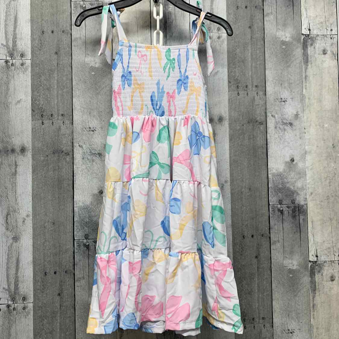 Size 6 White Print Boutique Brand Dress - OodlesCB