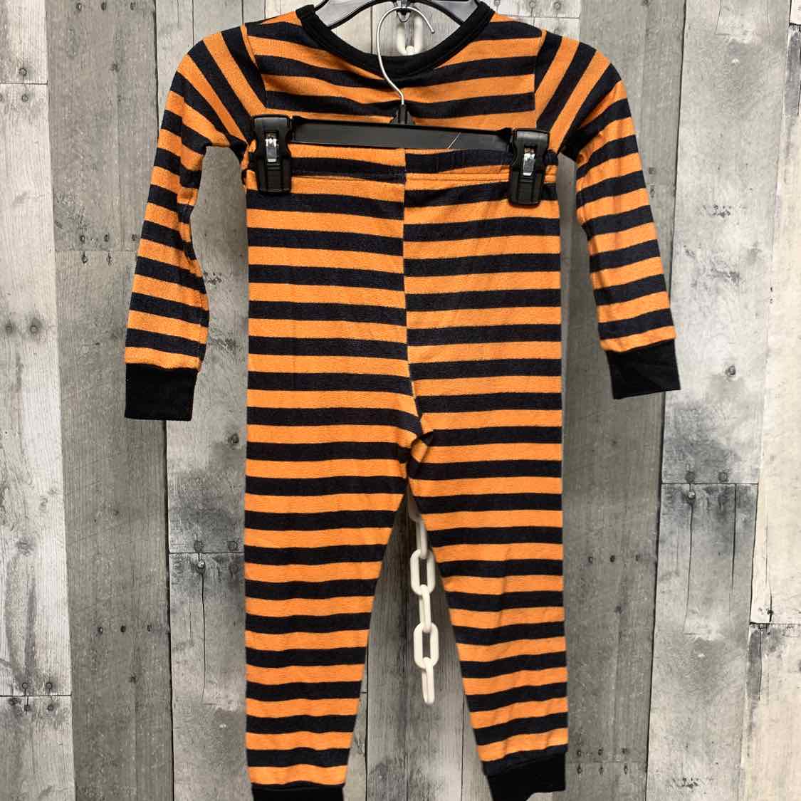 Size 5T Orange/Black Disney 2pc PJs