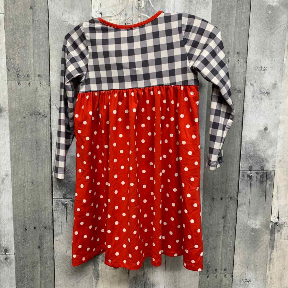 Size 4 Red/White B Brand LS Dress