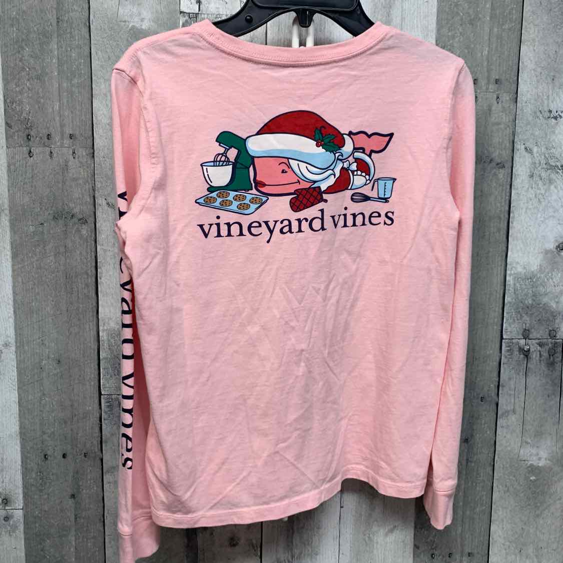 Size Medium Pink Graphic Vineyard Vines Long Sleeve Shirt