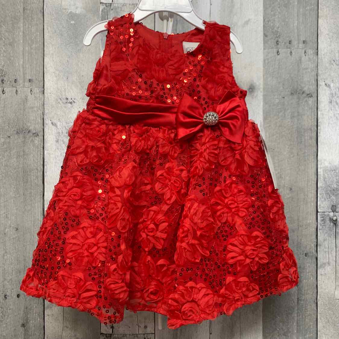 Size 12 Months Red Rare Too 2pc Dress
