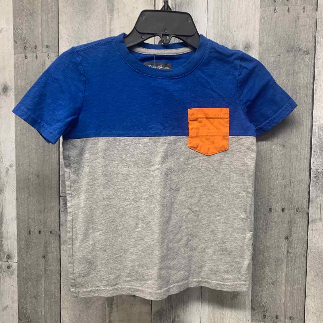 Size 5/6 Blue/Gray Eddie Bauer T Shirt - OodlesCB