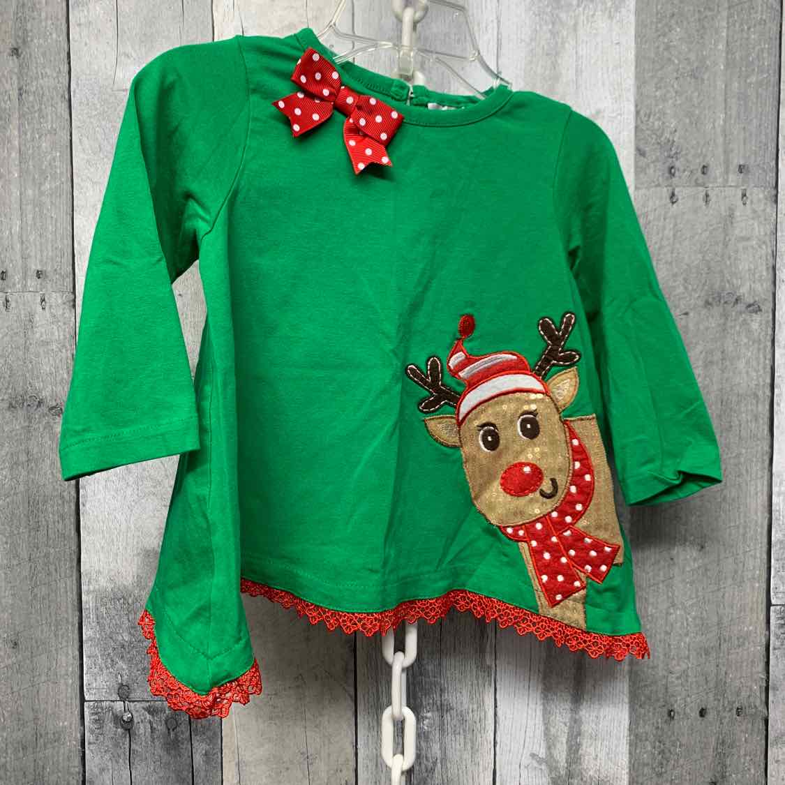 Size 18 Months Green Rare Editions Long Sleeve Shirt