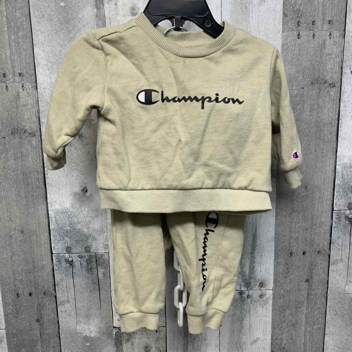 Size 6 Months Tan/Black Champion Sweats - 2pc
