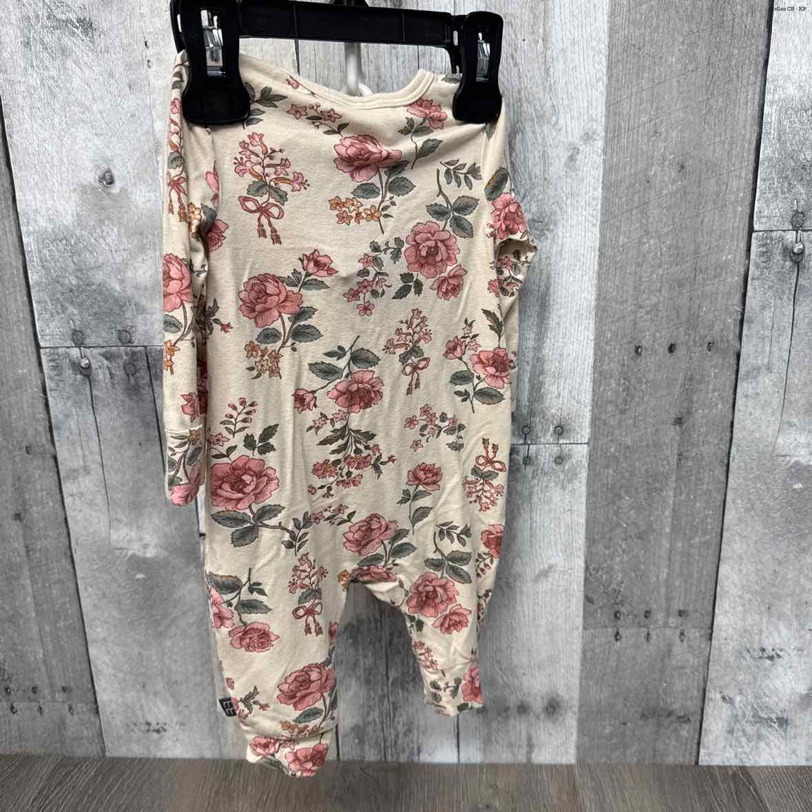 Size 0-3 Months Ivory Print Modern Moments by Gerber Romper