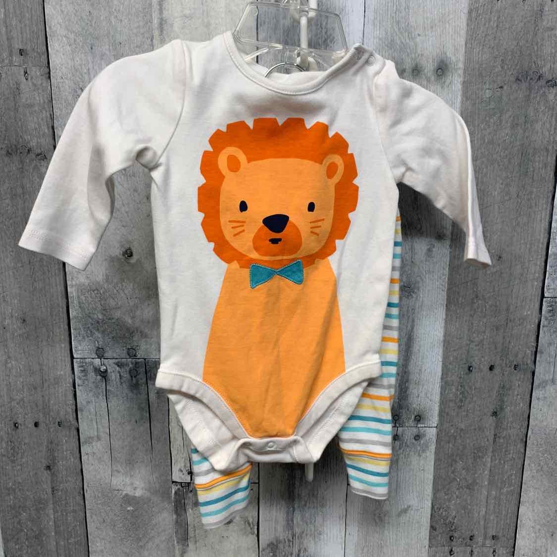 Size 3-6 Months White/Orange Gymboree Shirt/Pants