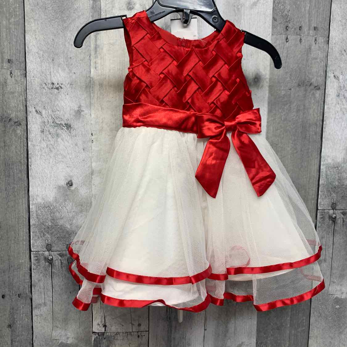 Size 3 Months Red/White Rare Editions Dress - Party