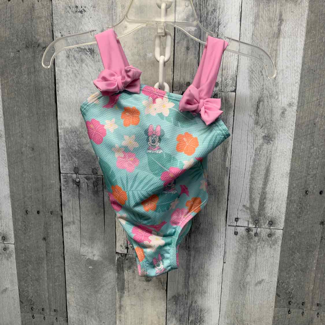 Size 18 Months Teal/Pink Disney Swim Suit - 1pc