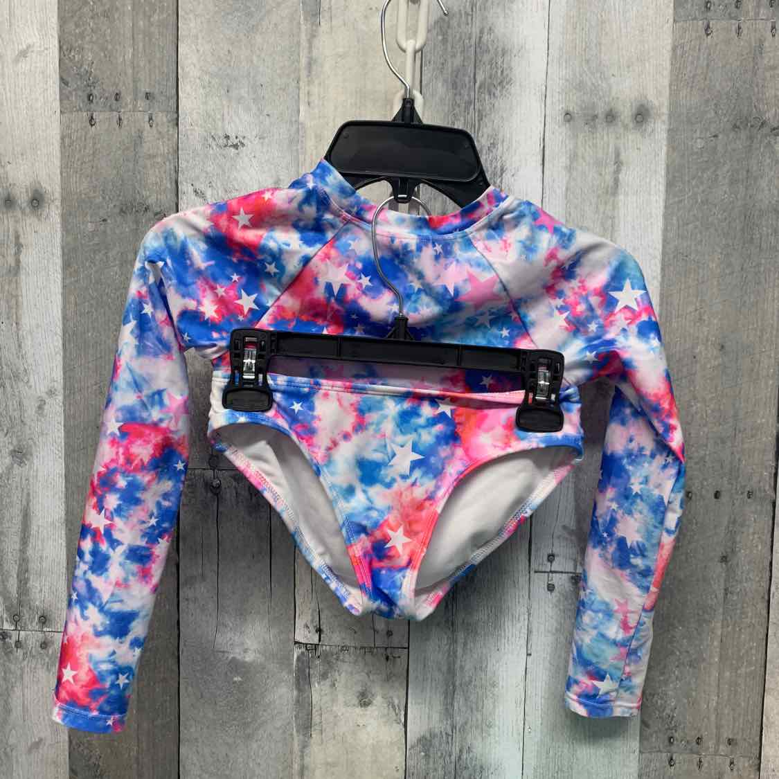 Size 6/7 Blue/Pink Cat & Jack Swim Suit - 2pc+
