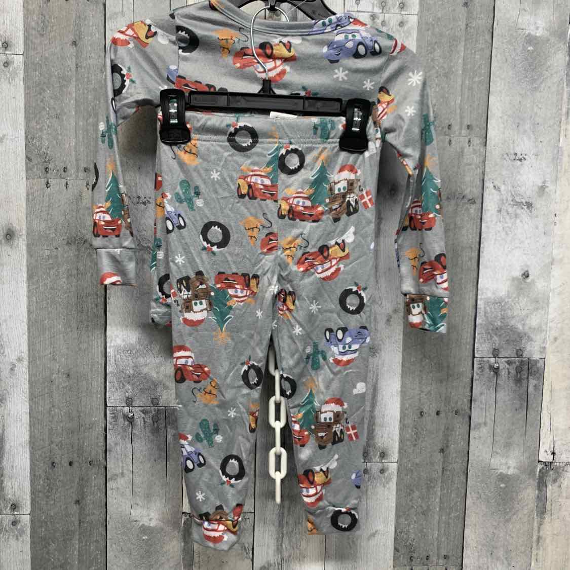 Size 4T Gray/Green Disney 2pc PJs